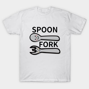 smile spoon and fork T-Shirt